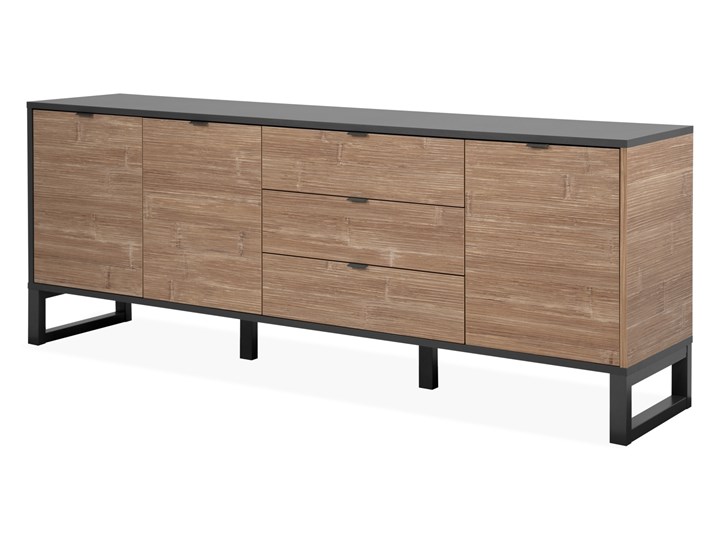 Komoda pokojowa Sumatra 175 z szufladami w pionie Szerokość 175 cm Drewno Głębokość 40 cm Wysokość 70 cm Szerokość 150 cm Płyta MDF Kolor Brązowy