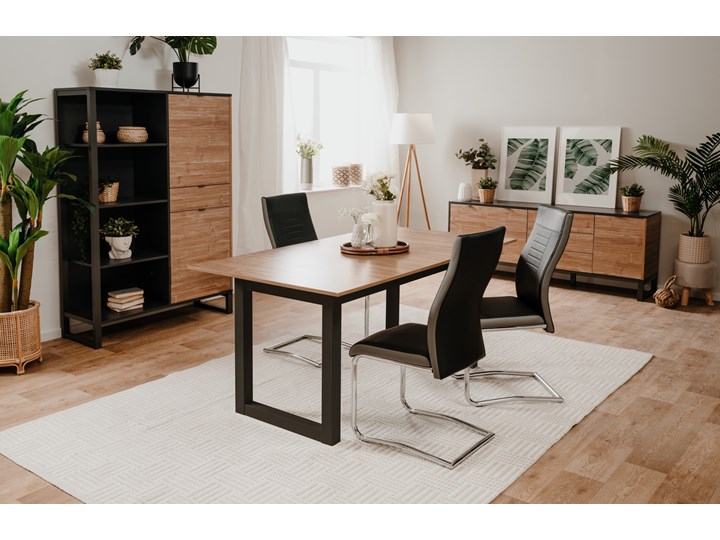 Komoda pokojowa Sumatra 175 z szufladami w pionie Kategoria Komody Szerokość 175 cm Głębokość 40 cm Wysokość 70 cm Drewno Płyta MDF Szerokość 150 cm Kolor Czarny