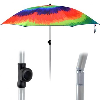 Parasol plażowy ogrodowy łamany regulowany kolorowy 180 cm kod: O-339343