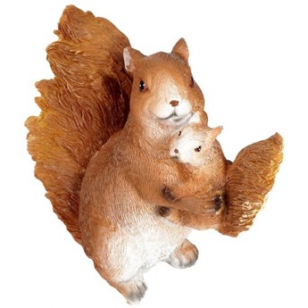 Wiewiórka figurka ogrodowa ozdobna ozdoba do ogrodu dekoracyjna dziecko 15x8x15 cm kod: O-339347-W1