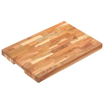vidaXL Deska do krojenia, 50x35x4 cm, lite drewno akacjowe