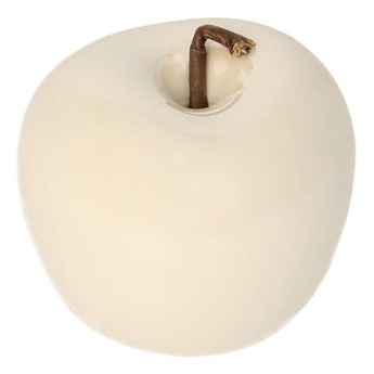 Dekoracja Apple white, 8 x 8 x 6 cm