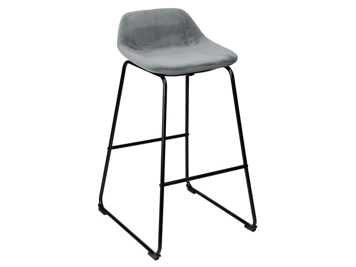 Hoker Sligo grafitowy Velvet 2 sztuki Drewno Wysokość 91 cm Tworzywo sztuczne Pomieszczenie Kuchnia Metal Skóra Wysokość 30 cm Tkanina Styl Industrialny