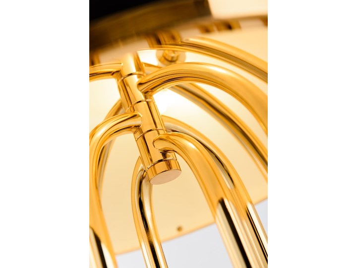 MOOSEE lampa stołowa BOTTEGA złota / biała Stal Lampa z kloszem Wysokość 45 cm Tworzywo sztuczne Metal Lampa nocna Styl Glamour