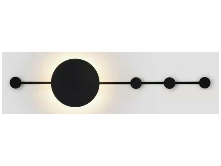 MOOSEE lampa ścienna SHADOW HANG z wieszakiem czarna Kinkiet z kloszem Kinkiet LED Metal Kolor Czarny