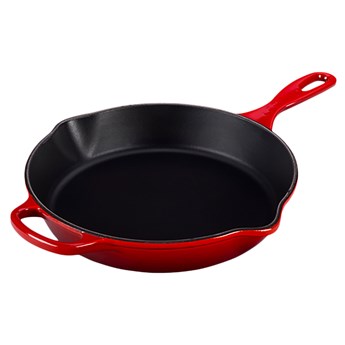 SELSEY Le Creuset - Patelnia żeliwna Signature 26 cm czerwona