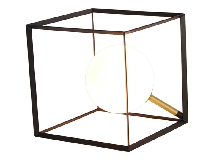 SELSEY Lampa stołowa Erlanti 20x20 cm Szkło Metal Lampa z kloszem Kategoria Lampy stołowe