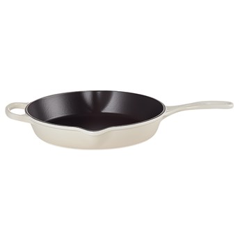 SELSEY Le Creuset - Patelnia żeliwna Signature 26 cm kremowa