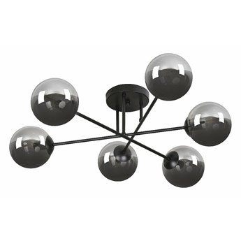 SELSEY Lampa sufitowa Minturno grafitowa x6