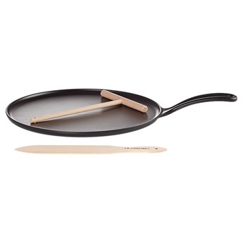 SELSEY Le Creuset - Patelnia żeliwna do naleśników Tradition 27 cm czarna
