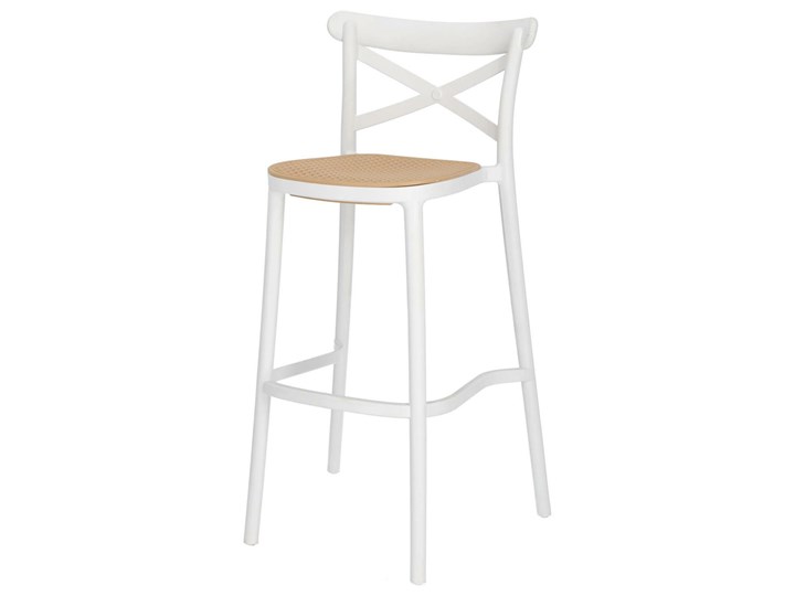 SELSEY Hoker z tworzywa Frairlo biały Rattan Tworzywo sztuczne Kategoria Krzesła kuchenne Pomieszczenie Kuchnia