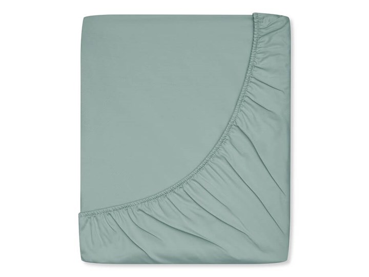 Prześcieradło satynowe z gumką sage mint green Bawełna 120x200 cm Satyna Kategoria Prześcieradła Kolor Zielony