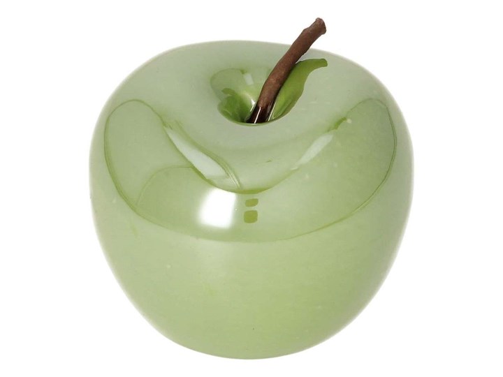 Dekoracja Apple green, 8 x 8 x 6 cm Owoce Ceramika Kolor Zielony
