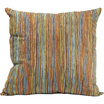 Poduszka dekoracyjna Colourful Stripes Brown 60x60 cm