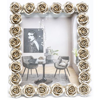 Ramka na zdjęcia srebrne róże 26x3 cm