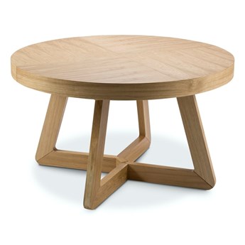 Stół rozkładany naturalny fornirowany 130-230x130 cm