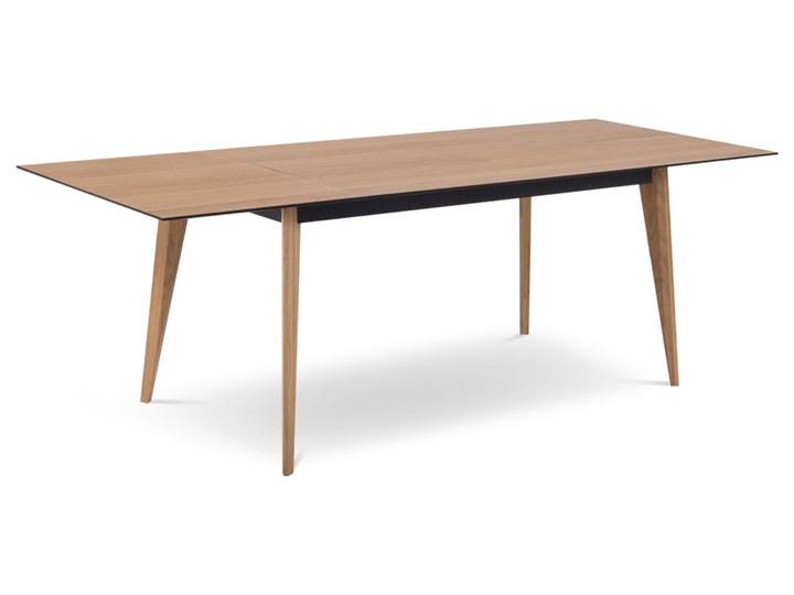 Stół rozkładany Gran 140-200x90 cm brązowy Kształt blatu Prostokątny Płyta fornirowana Drewno Długość po rozłożeniu 140 cm