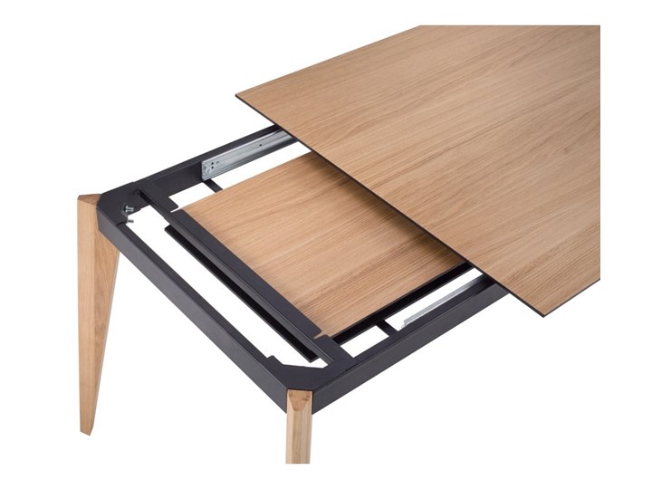 Stół rozkładany Gran 140-200x90 cm brązowy Płyta fornirowana Drewno Długość po rozłożeniu 140 cm