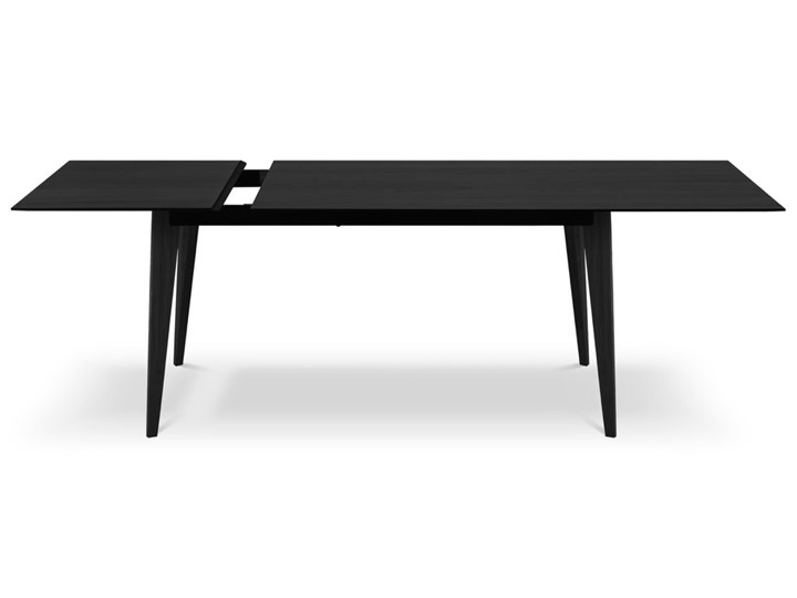Stół rozkładany Gran 140-200x90 cm czarny Pomieszczenie Stoły do jadalni Płyta fornirowana Drewno Rozkładanie Rozkładane