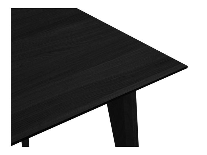 Stół rozkładany Gran 140-200x90 cm czarny Płyta fornirowana Drewno Pomieszczenie Stoły do jadalni
