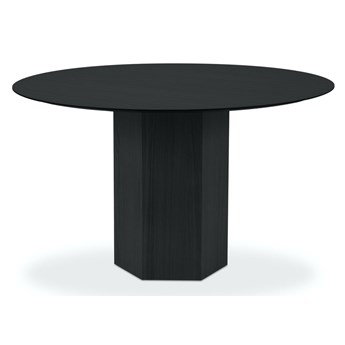 Mały stół do skandynawskiej jadalni czarny Ø120x74 cm