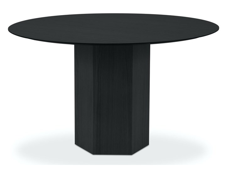 Stół 4-osobowy skandynawski okrągły czarny Ø120x74 cm