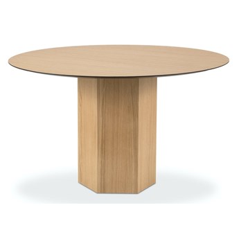 Mały stół do skandynawskiej jadalni brązowy  Ø120x74 cm