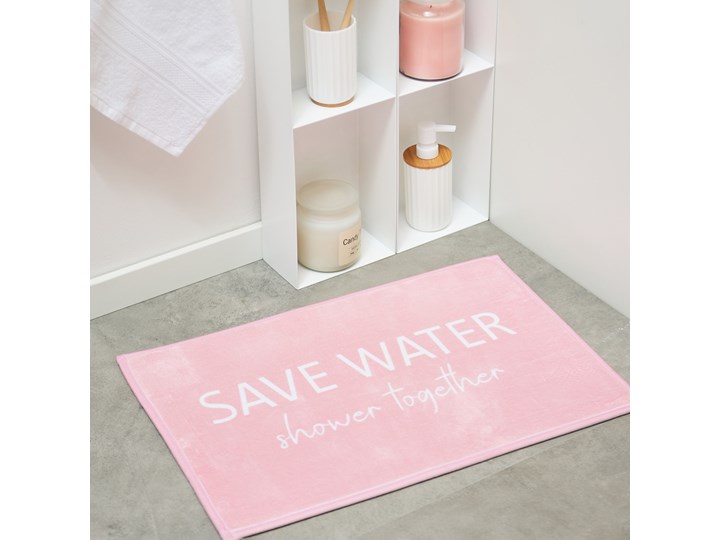 Sinsay - Dywanik łazienkowy - Różowy Prostokątny Kategoria Dywaniki łazienkowe