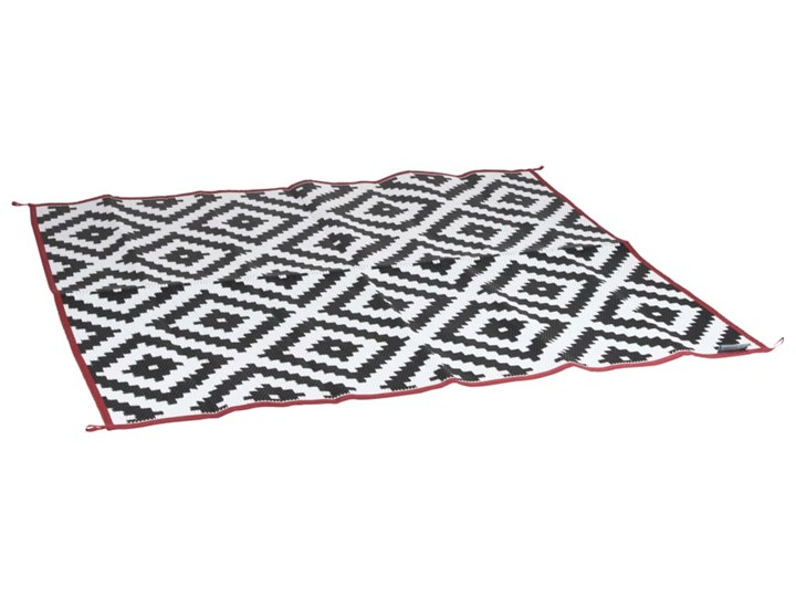 Bo-Camp Dywan na zewnątrz Chill mat Lewisham M, 2x1,8 m, czarno-biały Prostokątny Dywaniki Syntetyk 180x200 cm Dywany Kolor Czarny