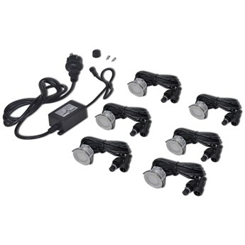 vidaXL Lampy LED naziemne (6szt)