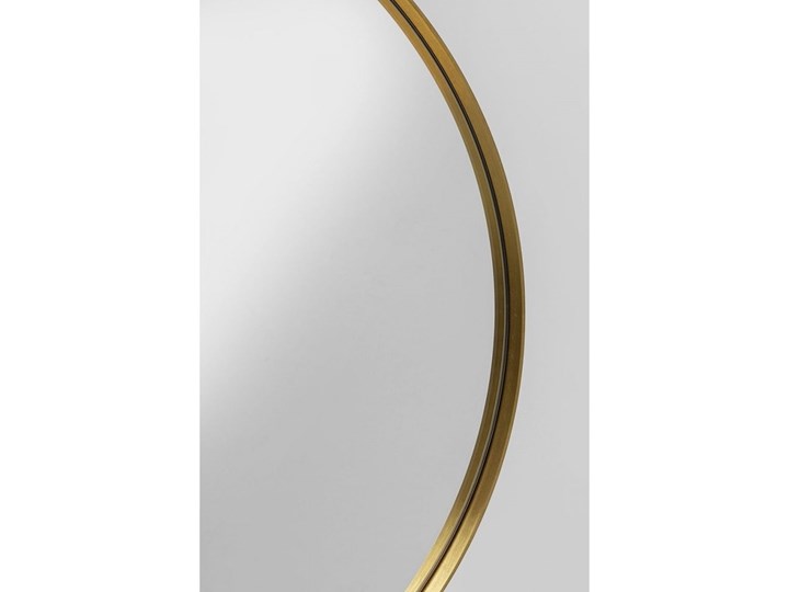 Konsola z lustrem Art 70x153 cm złota Szkło Szerokość 70 cm Stal nierdzewna Kolor Złoty