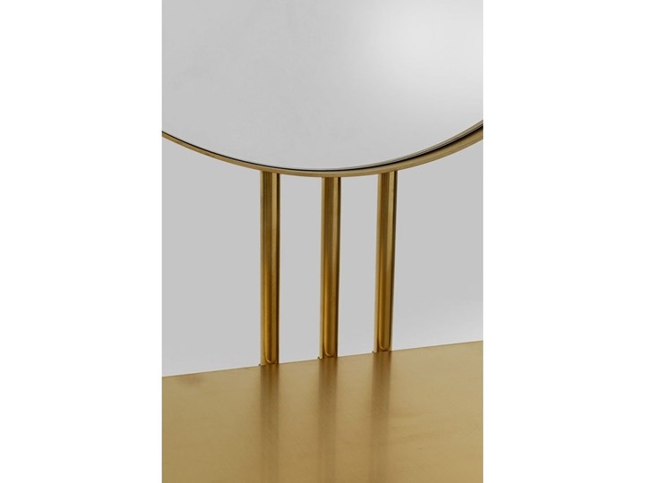 Konsola z lustrem Art 70x153 cm złota Szerokość 70 cm Kolor Biały Stal nierdzewna Szkło Kolor Złoty