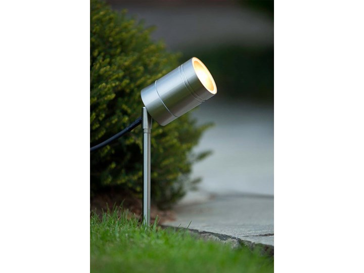 Srebrna lampa gruntowa Arne 14868/05/12 metalowa tuba IP44 outdoor Kolor Srebrny Kategoria Lampy ogrodowe
