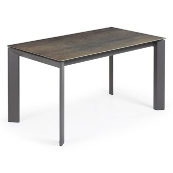 Stół do jadalni rozkładany - axis - brazowy - kamien / ceramika - nowoczesny