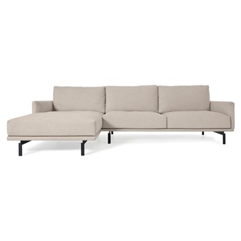 2-osobowa sofa - galene - bezowy - drewno - nowoczesny