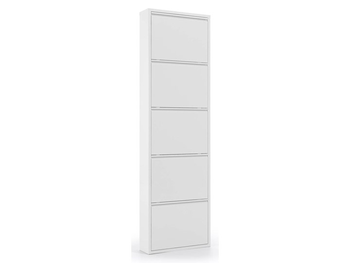 Szafka na buty - ode - biala - metal - nowoczesny Kategoria Szafki i regały Szerokość 50 cm Drewno Wysokość 169 cm Głębokość 15 cm Kolor Biały