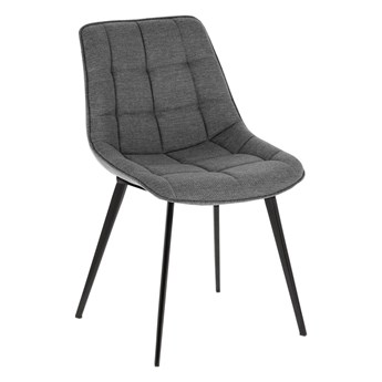 Krzesło do jadalni - adam - szary - tkanina - nowoczesny