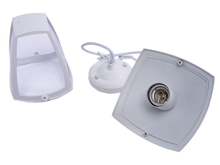 Biała lampa ogrodowa wisząca - N003-Xarius Lampa wisząca Kategoria Lampy ogrodowe