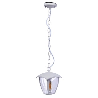 Biała lampa ogrodowa wisząca - N003-Xarius