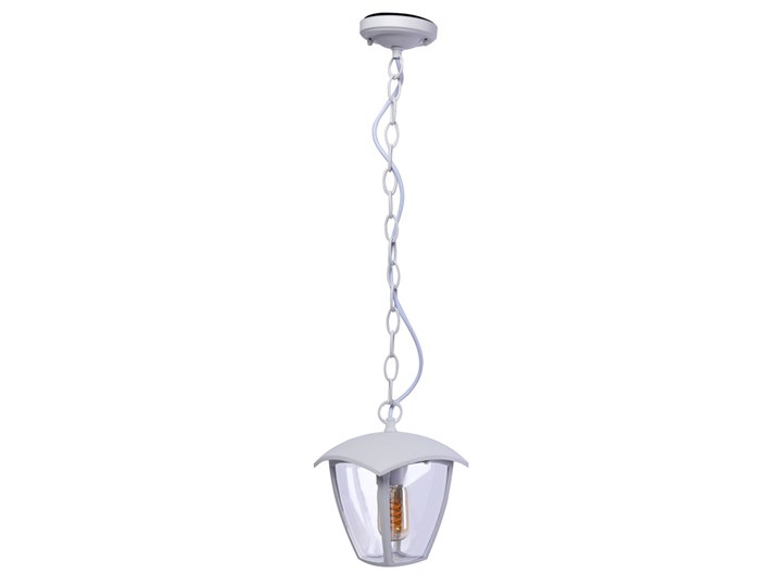 Biała lampa ogrodowa wisząca - N003-Xarius Lampa wisząca Kolor Biały Kategoria Lampy ogrodowe