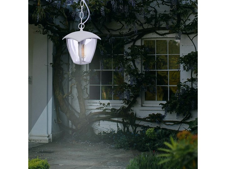Biała lampa ogrodowa wisząca - N003-Xarius Lampa wisząca Kategoria Lampy ogrodowe