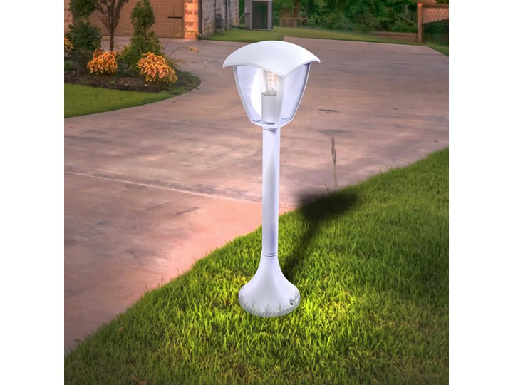 Biała lampa ogrodowa - N001-Xarius Kategoria Lampy ogrodowe Kolor Biały