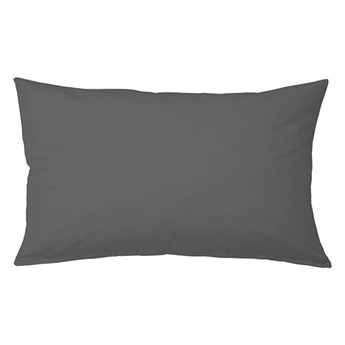 Poszewka perkalowa w kolorze ciemnoszarym na poduszkę