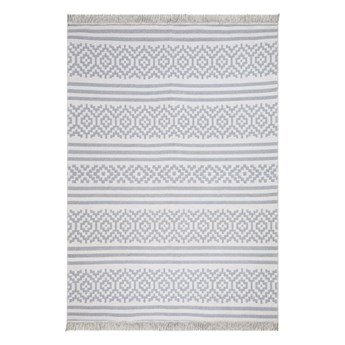 Szaro-biały bawełniany dywan Oyo home Duo, 120 x 180 cm