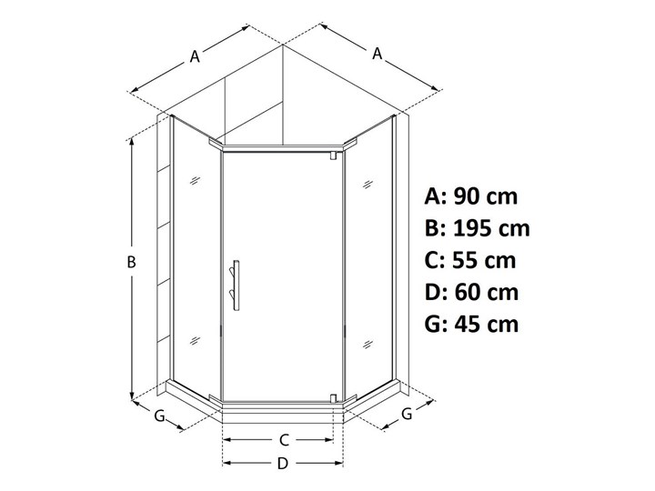 czarna kabina ścianka prysznicowa kratka 80x80cm Szerokość 80 cm Narożna Rodzaj drzwi Uchylne