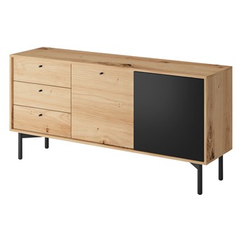 Komoda na nóżkach FLOW FK151 Dąb artisan / czarny perlisty