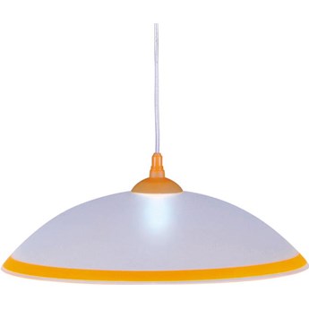 Biało-żółta lampa wisząca do jadalni - S563-Mersa