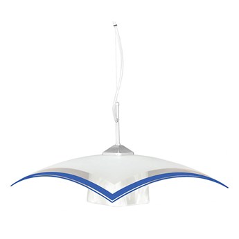 Biało-niebieska kuchenna lampa wisząca - S564-Kilma