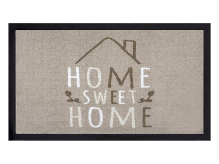 Beżowa wycieraczka Hanse Home Home Sweet Home, 45x75 cm Tworzywo sztuczne Kolor Beżowy Kategoria Wycieraczki