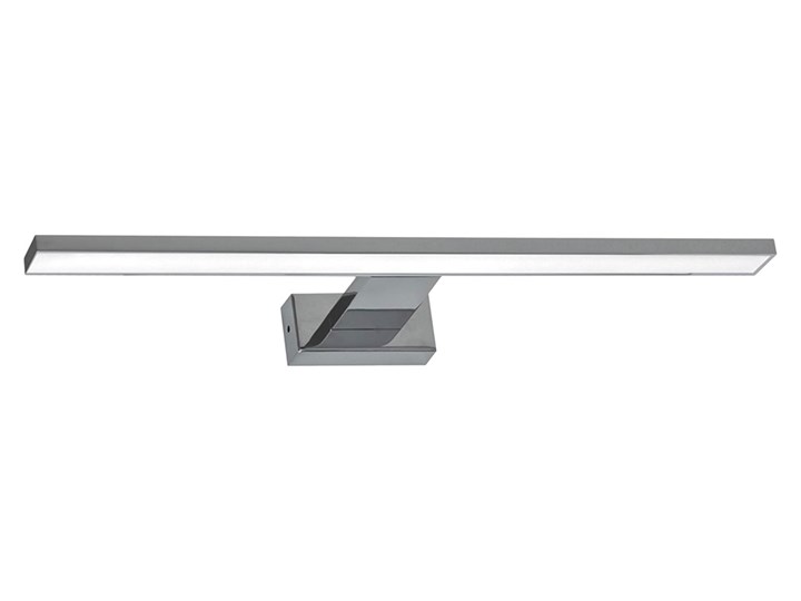 Srebrny kinkiet do łazienki - N018-Cortina 7W 30x12x4 cm Metal Szkło Kinkiet łazienkowy Kinkiet LED Styl Nowoczesny